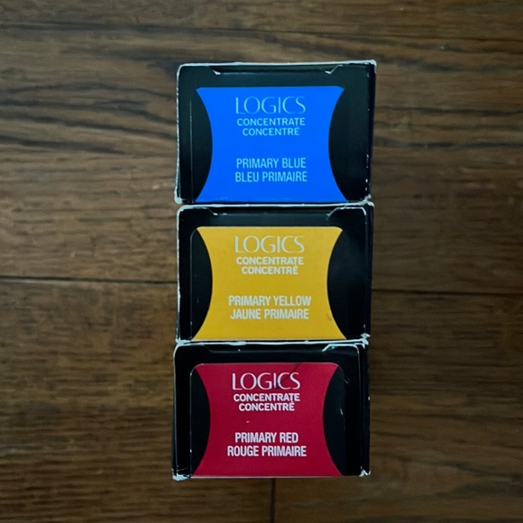 Logics Concentrates- Primary Red, Blue, Yellow Three Tubes - Picture 1 of 2